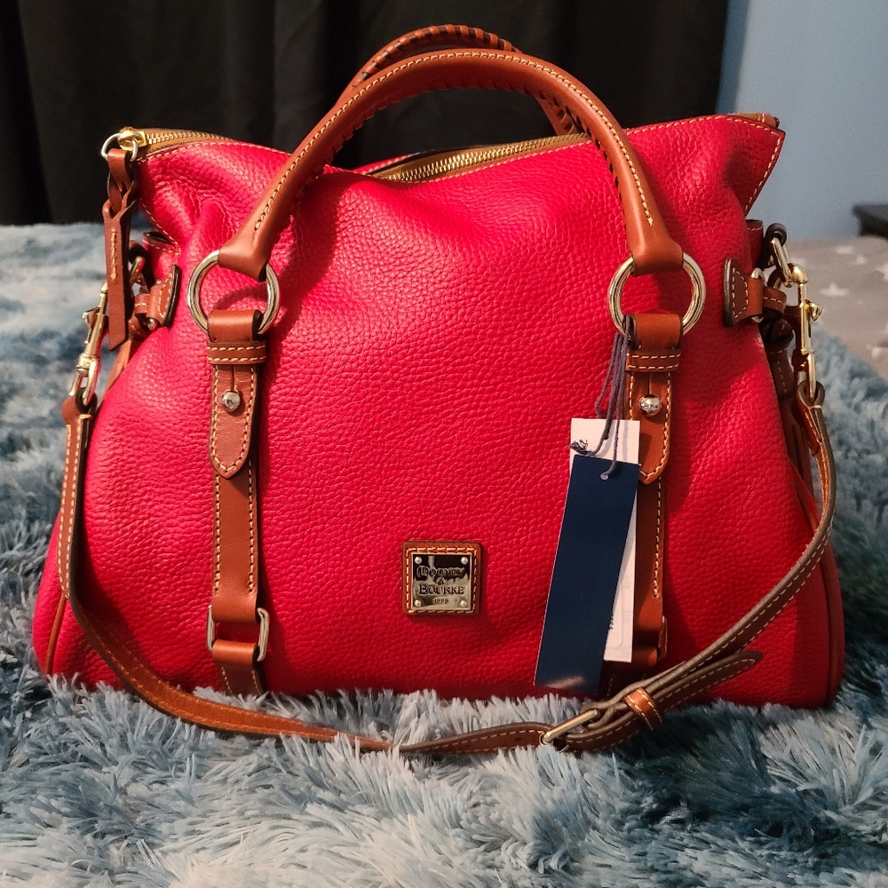 Dooney and Bourke Medium ( large) Satchel in Red